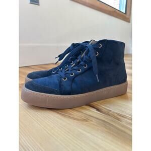 Boden Emma Velvet Suede High Top Sneakers Womens Size 40EU 9.5US EUC